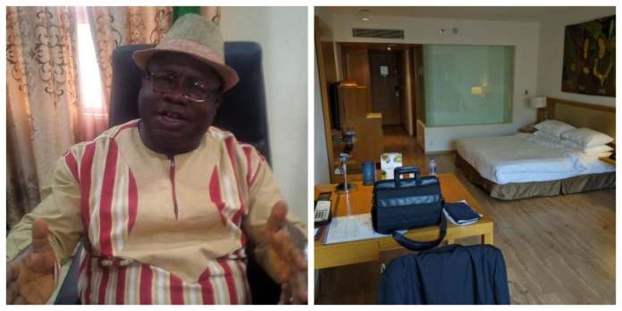 Ede Polytechnic’s rector caught with a large bed in his office, see result...