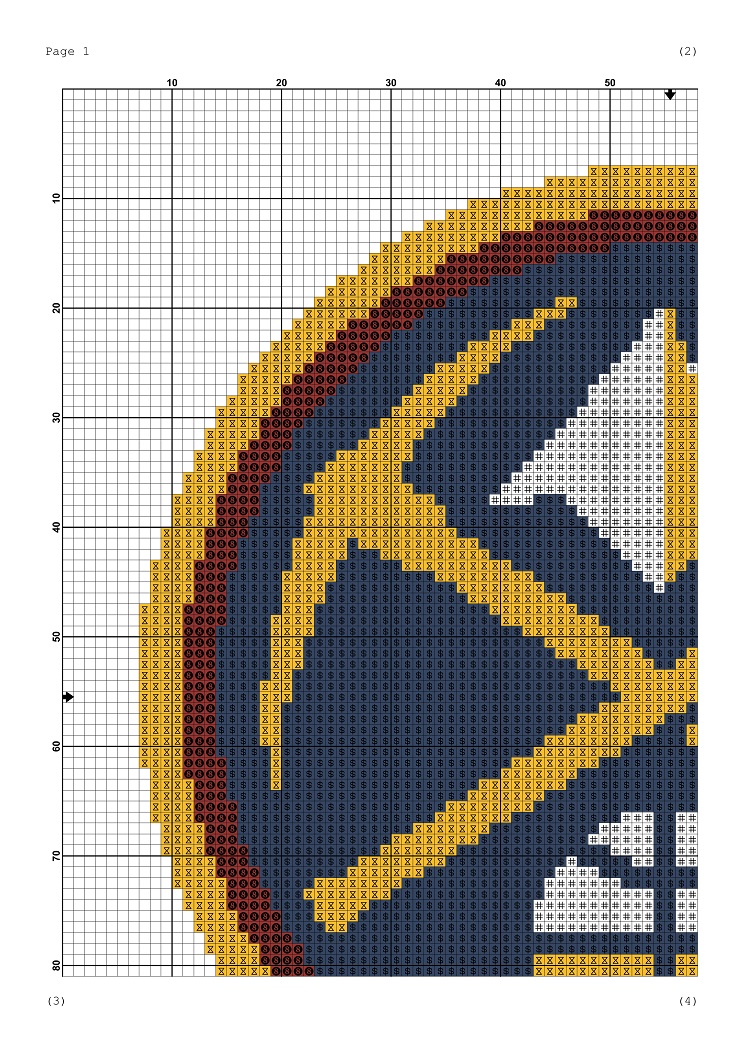 Tango Stitch easy cross stitch designs Denver Nuggets logo cross