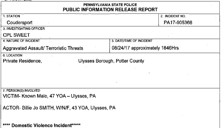Wellsville Regional News (dot) com New information on Ulysses, PA shooting