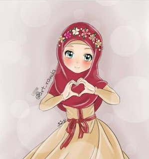 Kartun Muslimah Comel