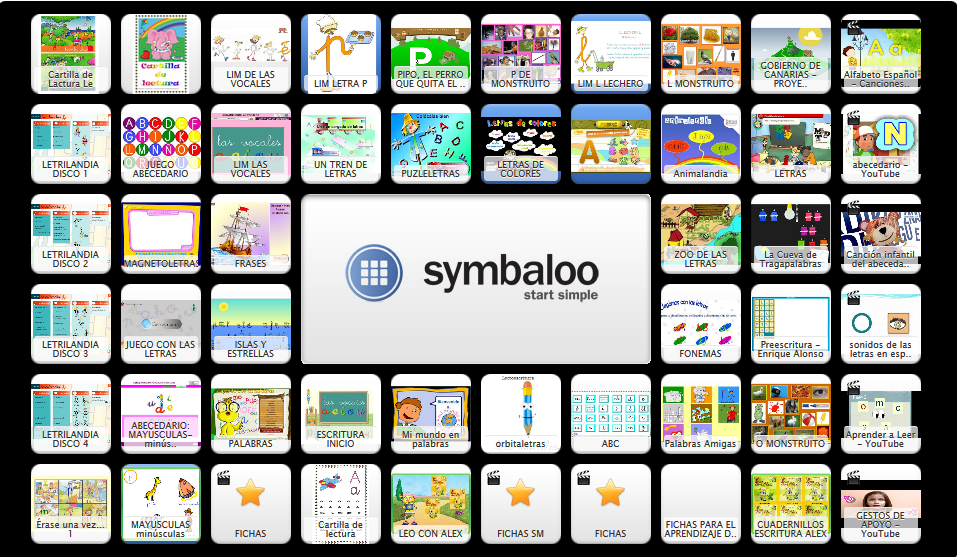 SYMBALOO DE RECURSOS DE LECTOESCRITURA