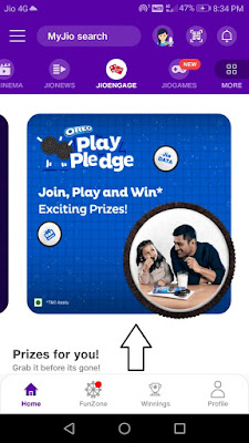 MyJio Oreo Play Pledge Offer