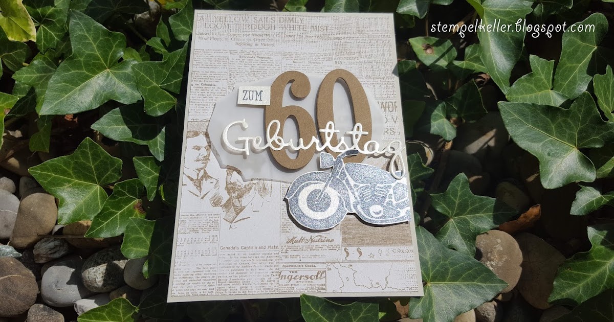 Stempelkeller PopupPanelKarte für Motorradfan zum 60. Geburtstag