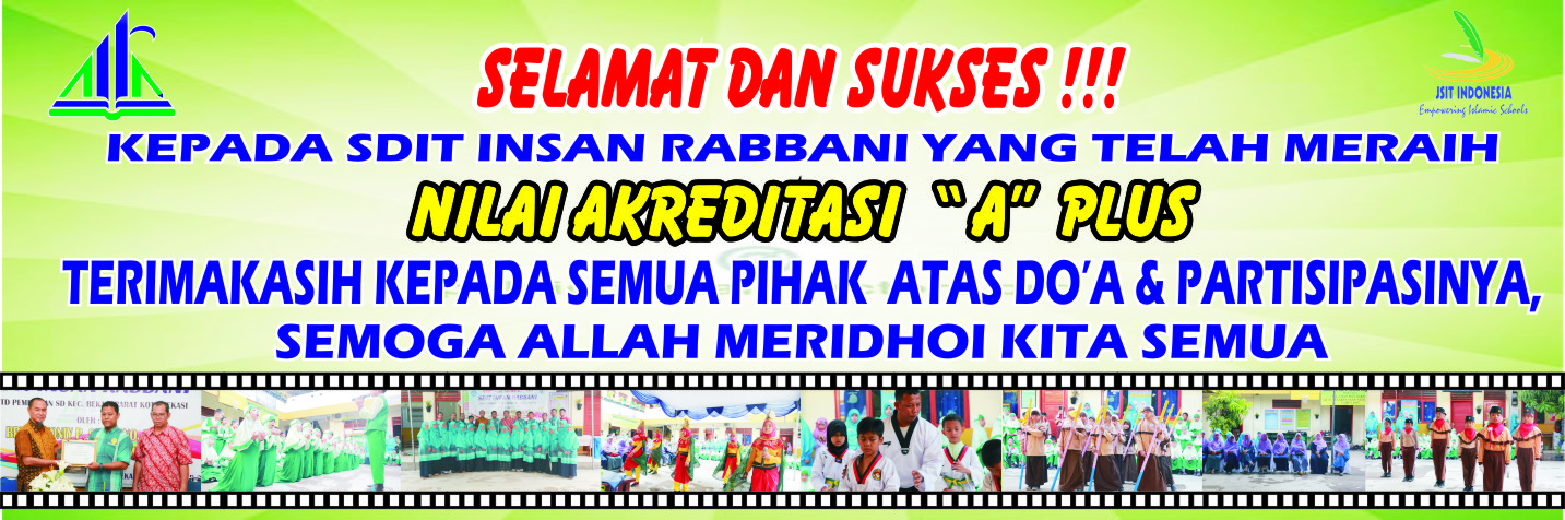 SELAMAT DATANG DI SDIT INSAN RABBANI BEKASI BARAT