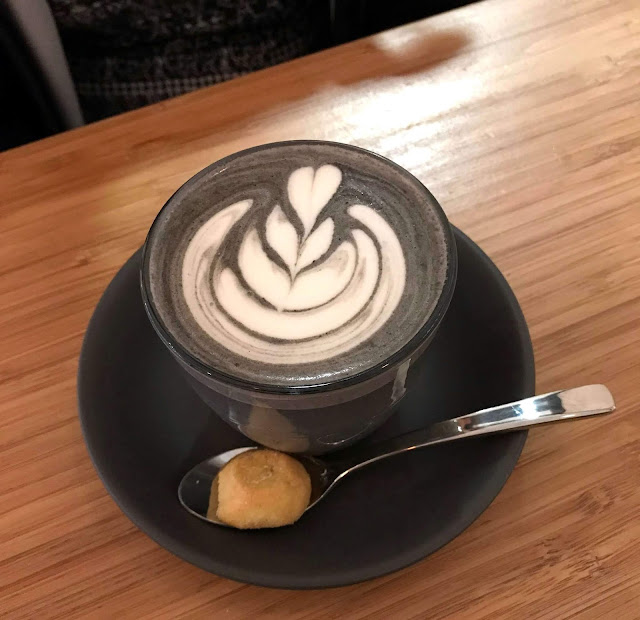 black sesame latte