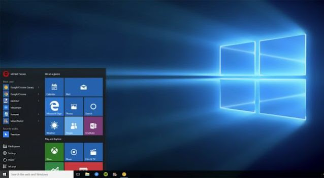 Tampilan Desktop Komputer Windows 10 Tampilan Desktop Komputer Windows 10
