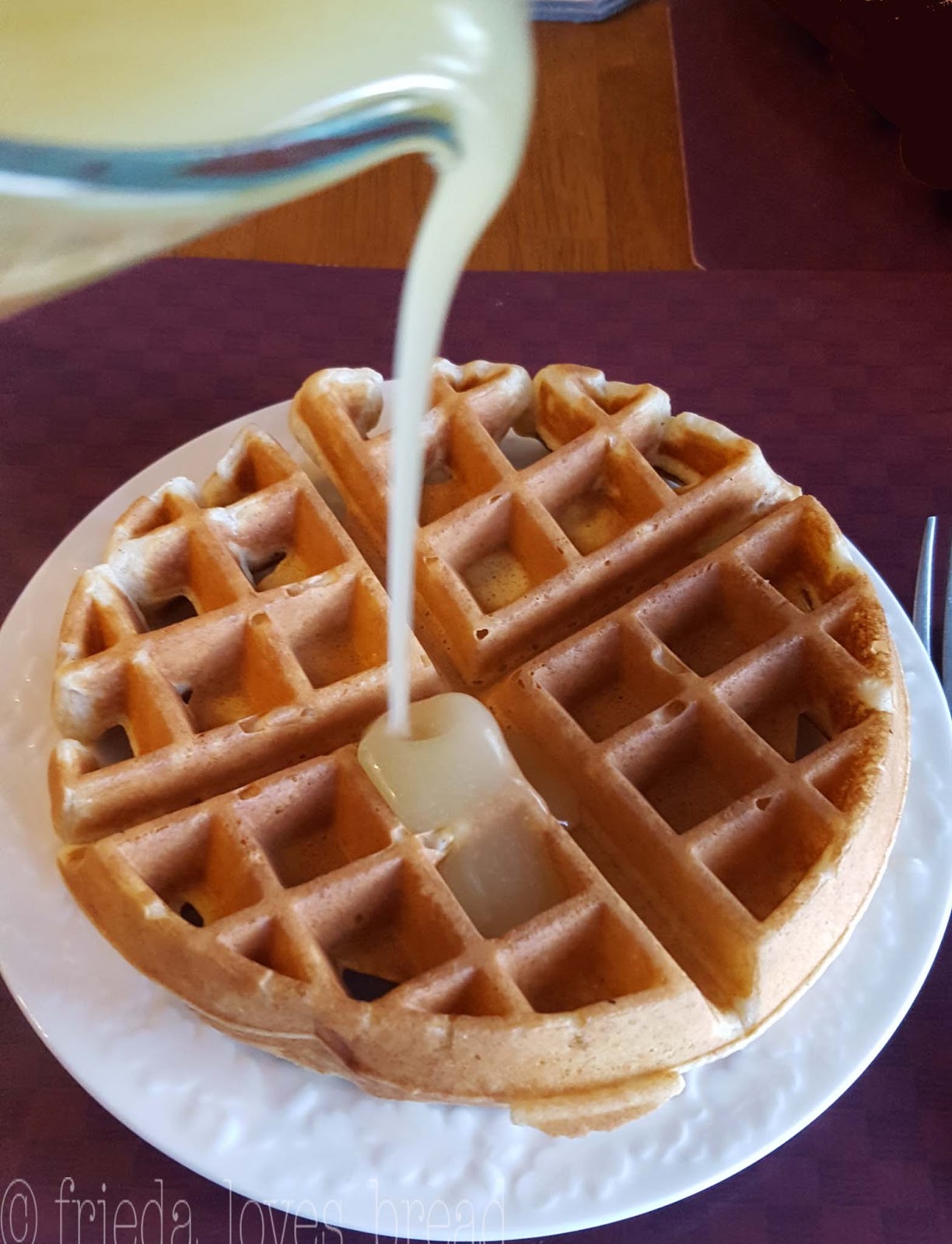 Frieda Loves Bread Gingerbread Waffles & Buttermilk Syrup