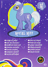 My Little Pony Wave 8 Royal Riff Blind Bag Card