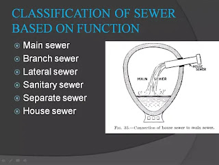 classification of sewer based on function