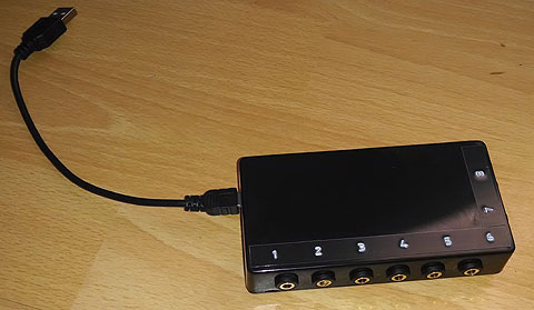 Teensy 2.0++ Switch Interface Teensy 2.0++ Switch Interface - box with switch sockets.