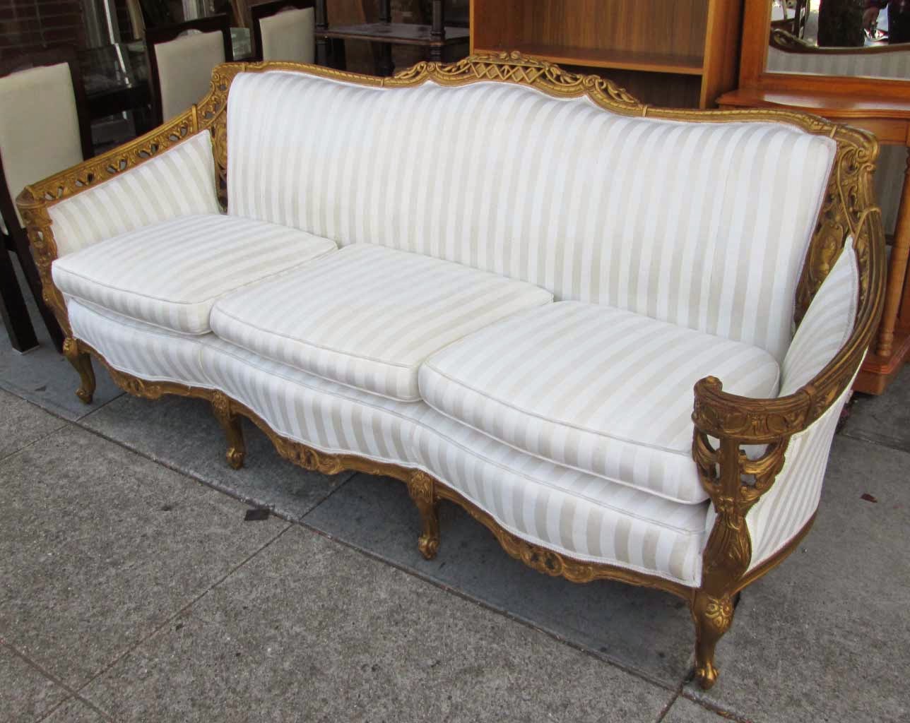 UHURU FURNITURE & COLLECTIBLES: SOLD Louis XIV Style Antique Sofa - $350