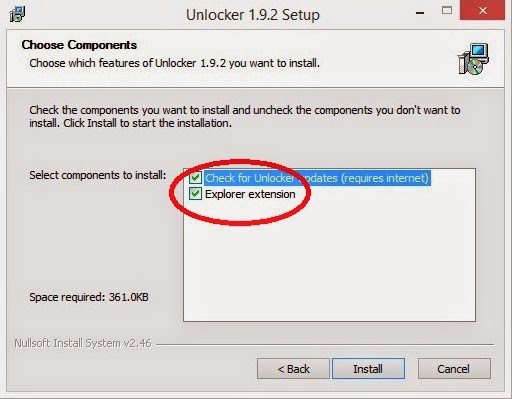 explorer extension option
