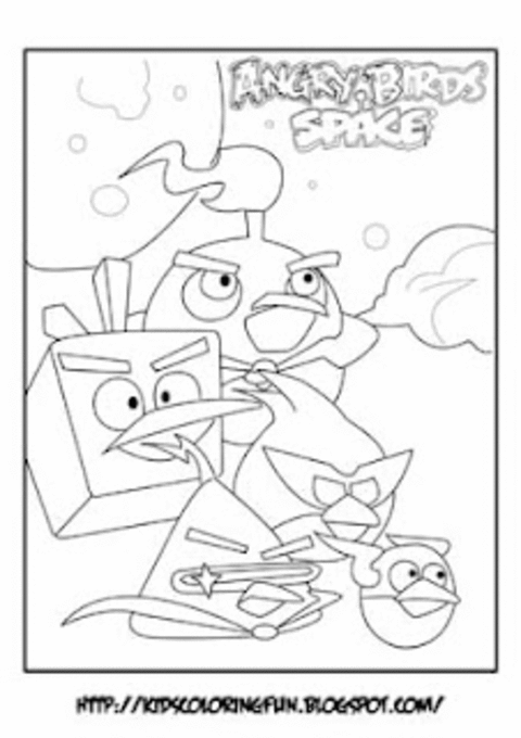 game angry birds space coloring pages - photo #30