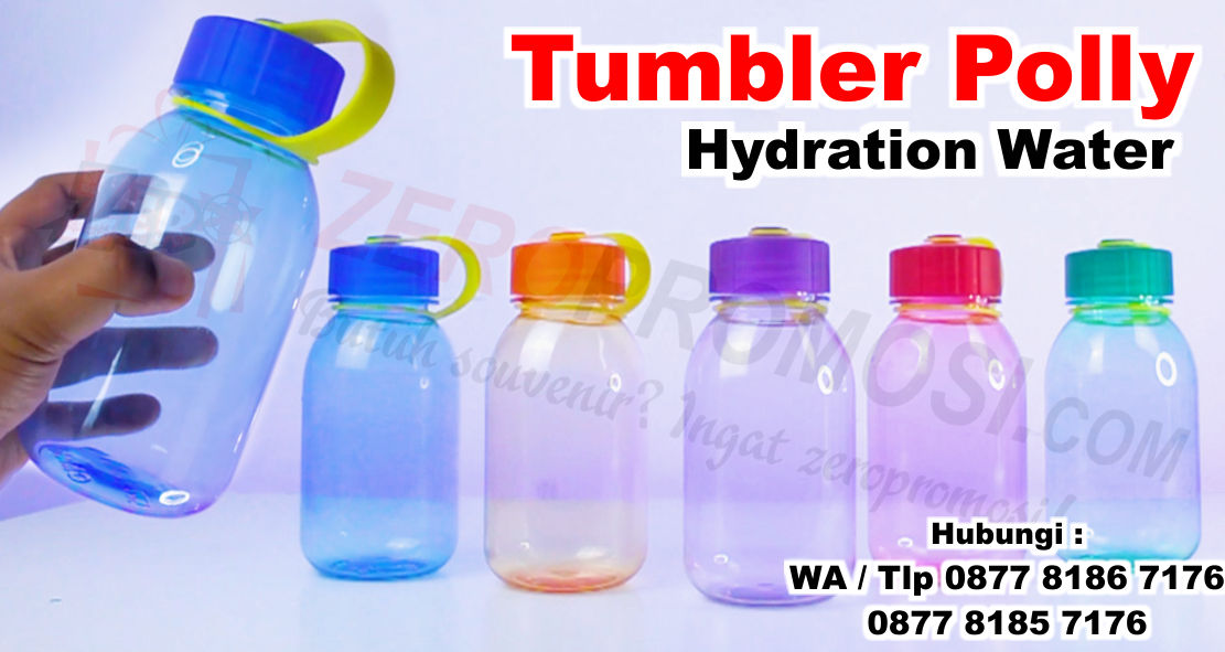Souvenir Tumbler Polly Hydration Water Bottle zeropromosi souvenir barang promosi & grosir