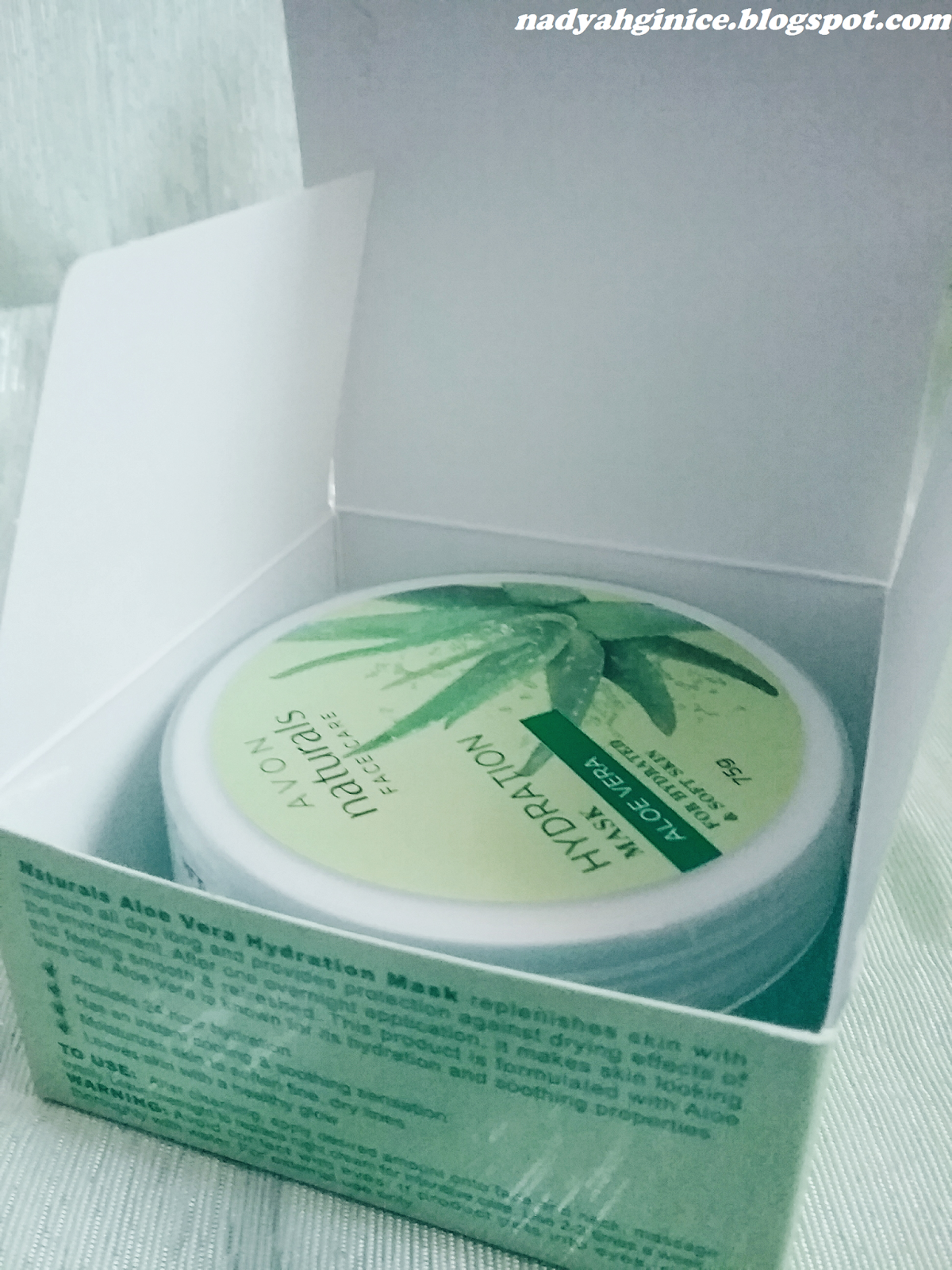 AVON naturals Aloe Vera Hydration Mask nadzz