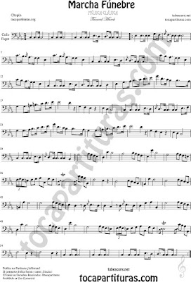 Funeral March Sheet Music for Cello and Bassoon Music Scores