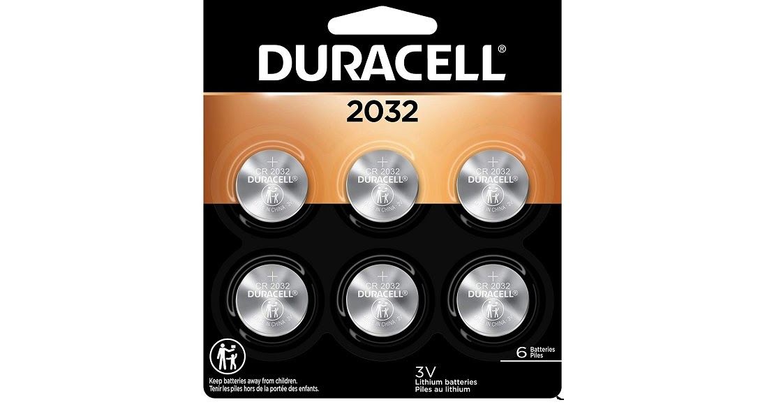 6 Pack Duracell CR2032 3V Lithium Coin Batteries 3.80 (Reg 8.99