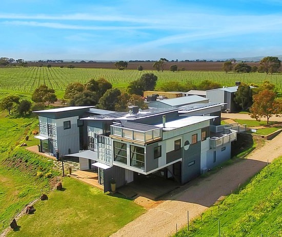 Shipping Container Hotel California Road at Inkwell Wines, Australia