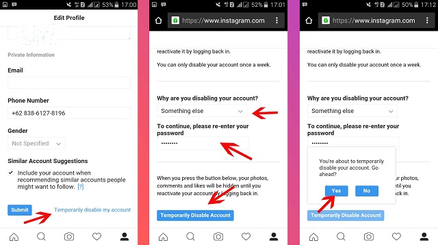 Cara Hapus Akun IG 2022 - Cara1001