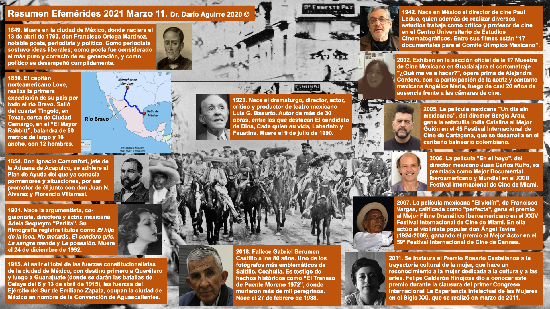 El Maestro Efemerides Mexicanas 2021 Marzo 11