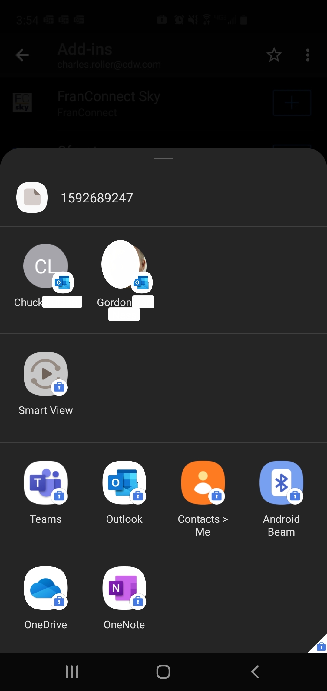 A Mobile Attempt Share Photos With Android Work Profile