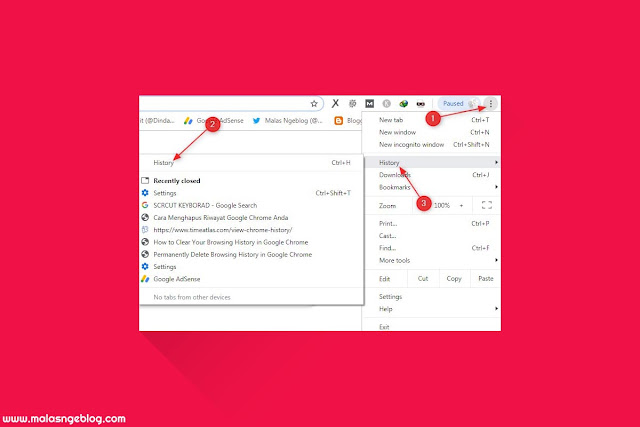 Cara Menghapus History Google Chrome