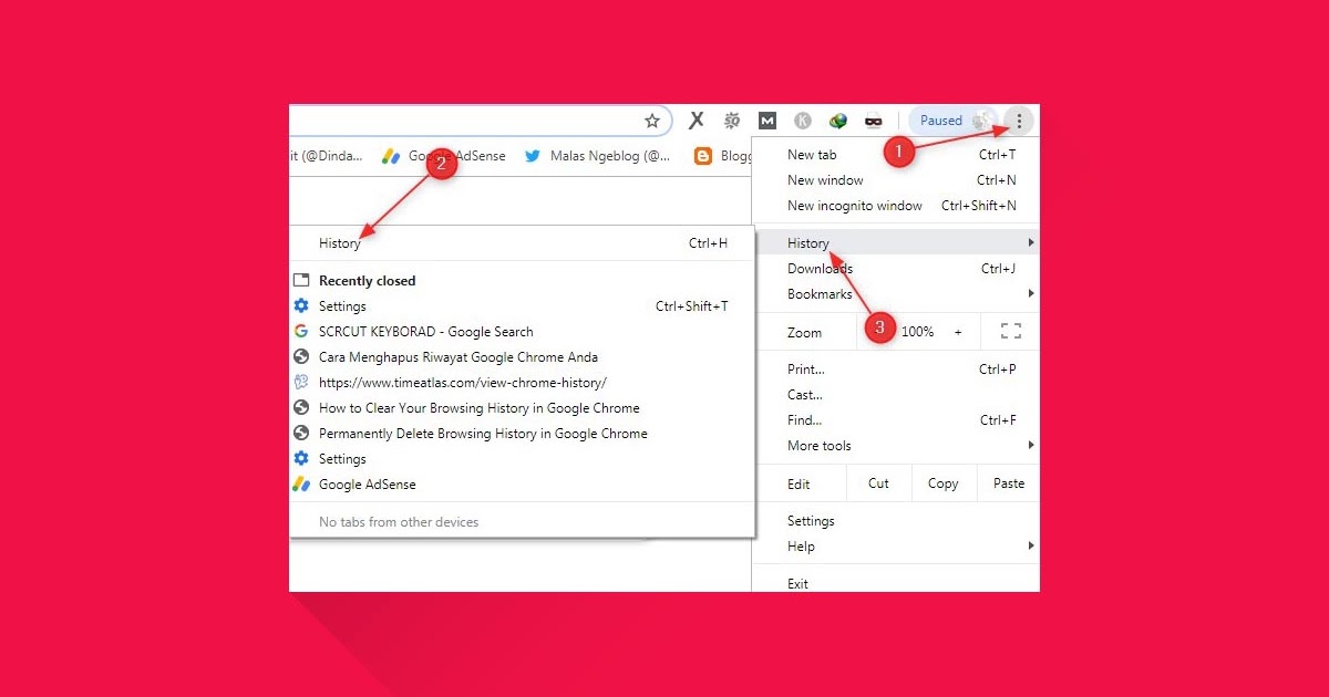 Cara Menghapus History Google Chrome Mas Joid