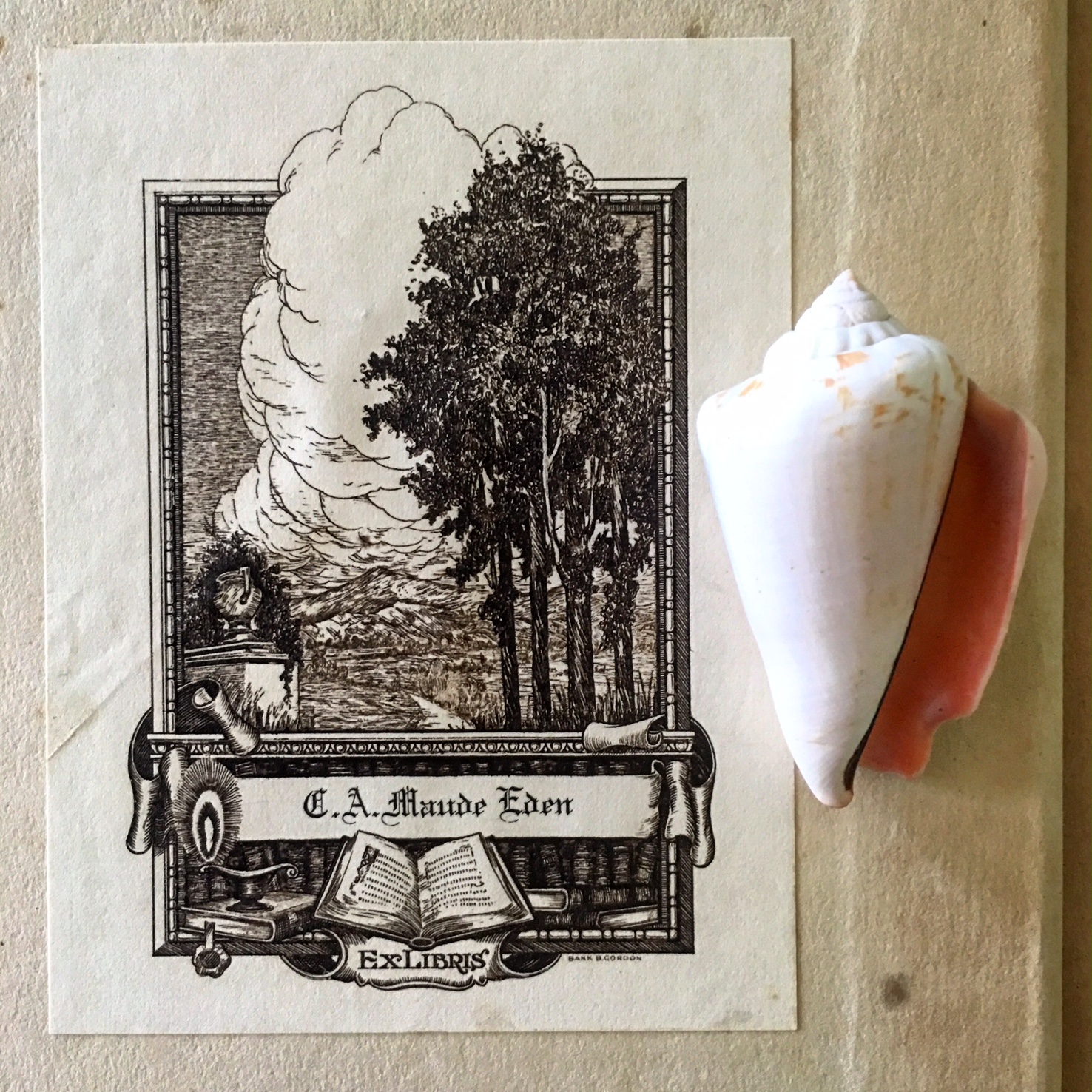 Lovely Signed Bookplate Content in a Cottage