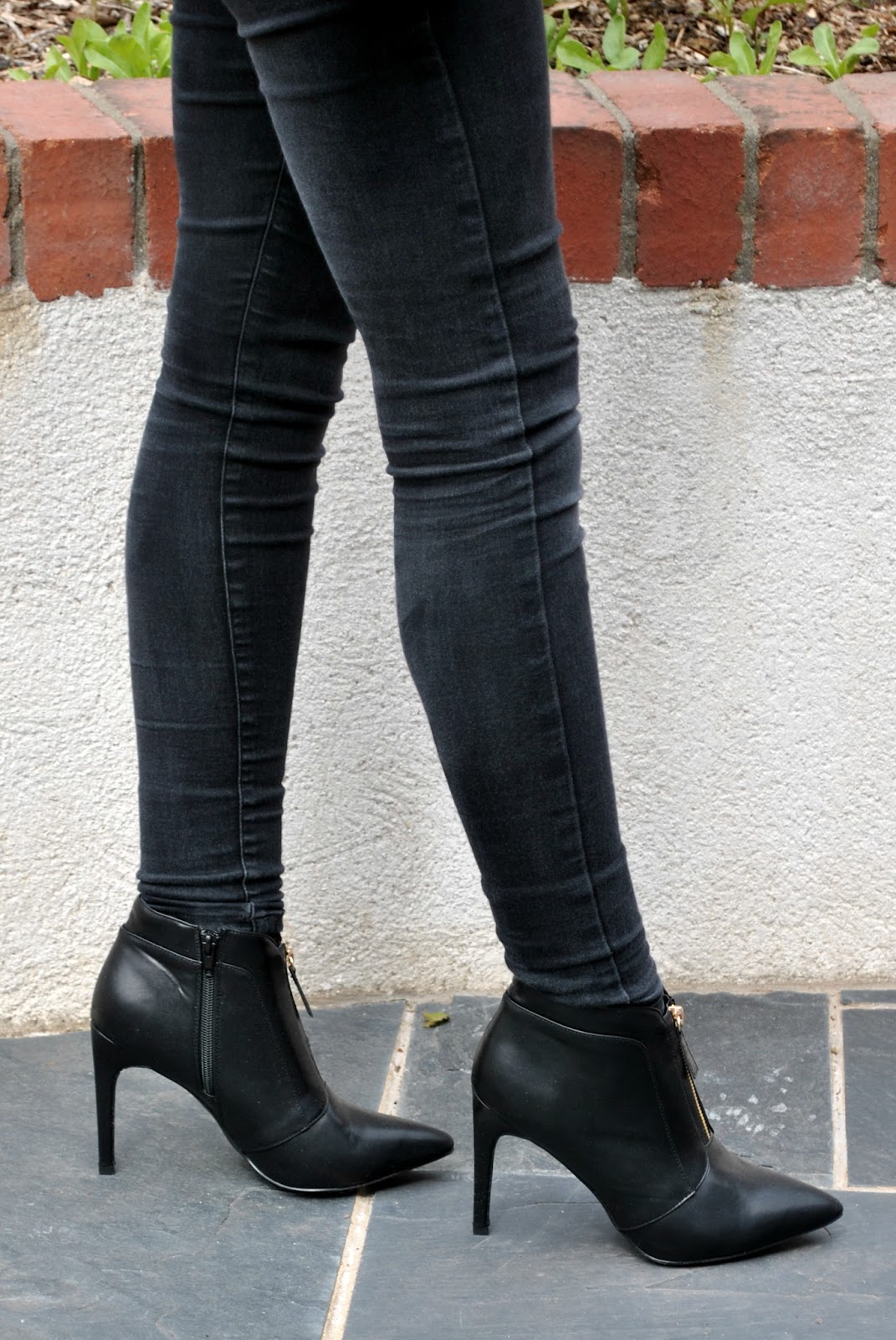 mid heel stiletto ankle boots