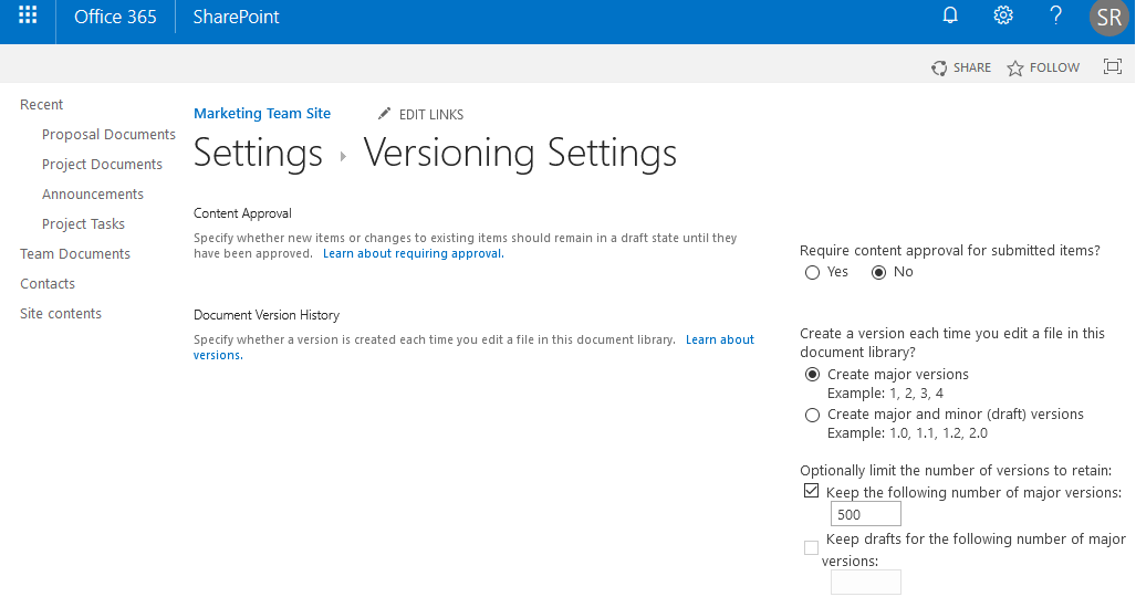 Sharepoint Online Powershell To Disable Versioning Sharepoint Diary