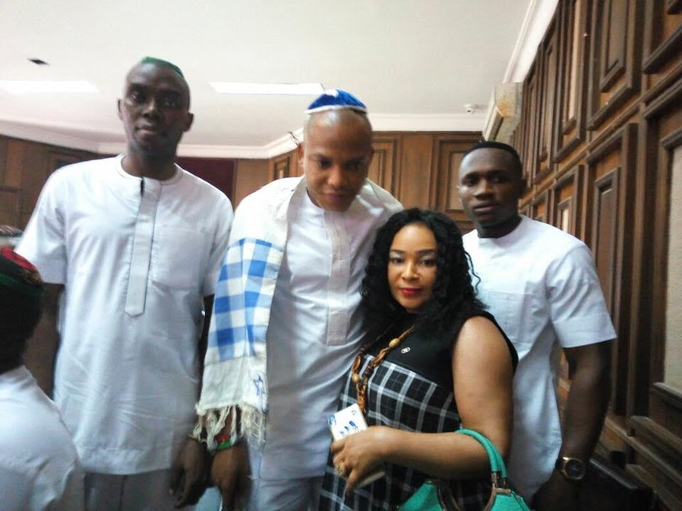 Photos of IPOB, Nnamdi Kanu in court