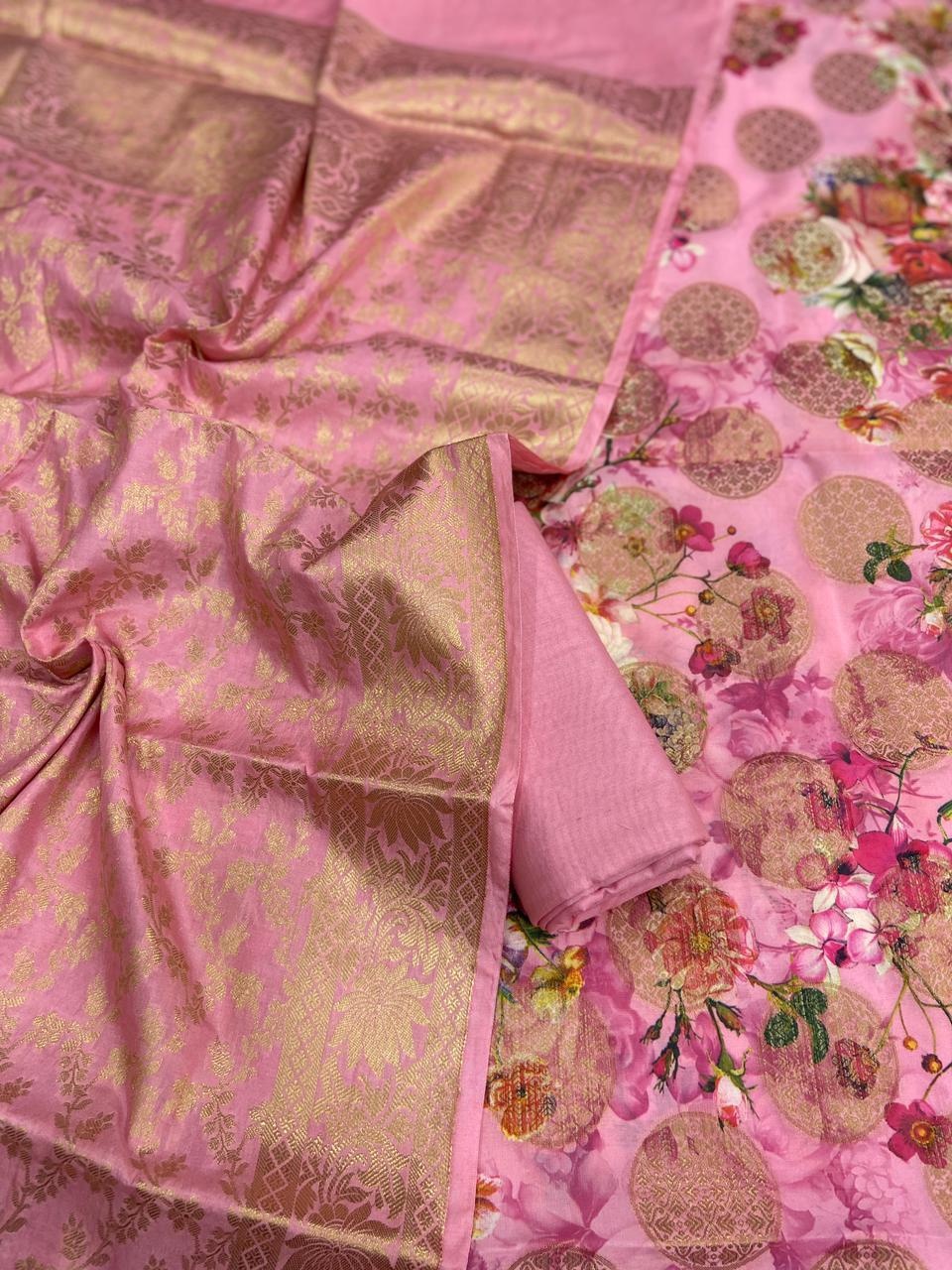 Banarasi floral suits