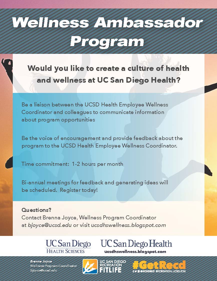 La Jolla San Diego Businesses Employee Health Wellness Programs UC San Diego Health Employee Wellness