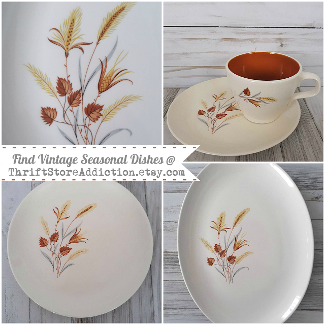 vintage Thanksgiving dishes