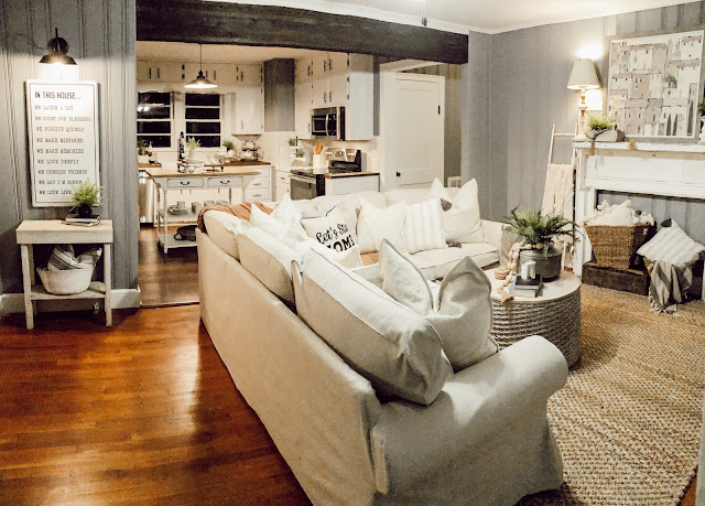 I styled another house on the market! I took this bare farmhouse and styled it out with beautiful farmhouse home decor to create an open and inviting space. The open floor plan and built-ins were some of my favorite parts! Check out my blog for all the info and product links!