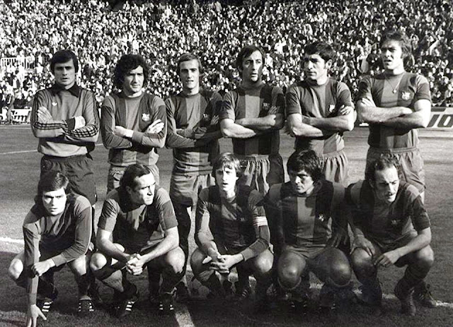 BARCELONA contra Atlético de Madrid 24/10/1976 Liga de 1ª División