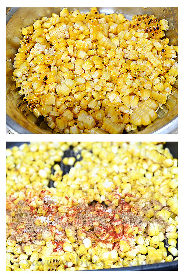 how to make the grilled mexican street corn salad