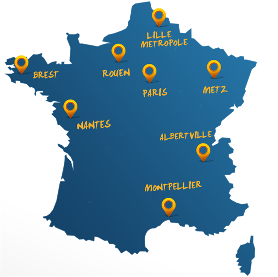 Ville перевод. Франс де Вилль. La France carte. Нант на карте Франции. Note ville Франция.
