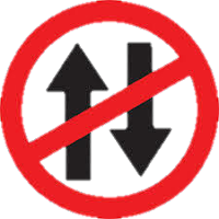Prohibited Both Direction Symbol