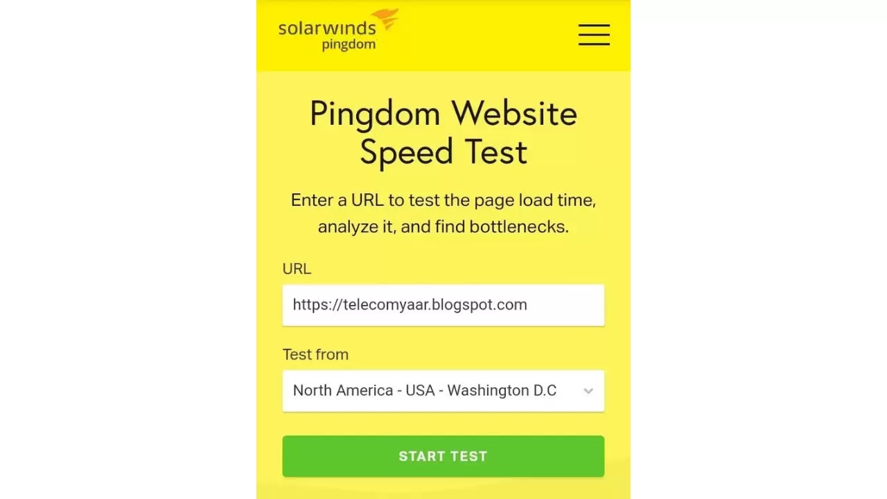 Pingdom is a free online tool website that lets you test your Blog Speed from different locations.