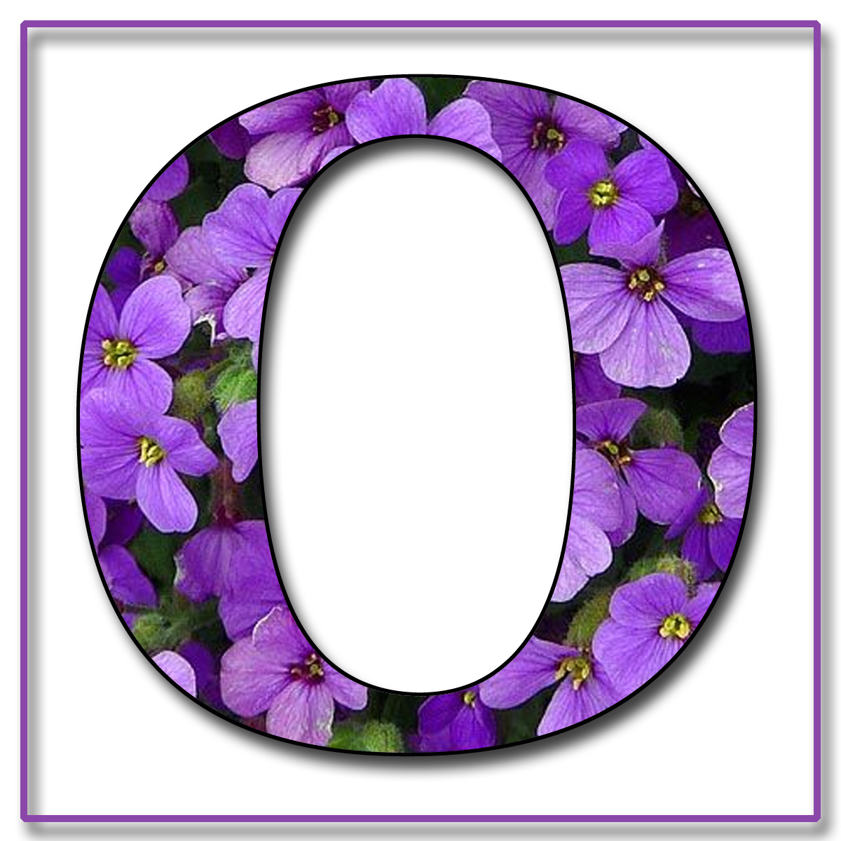 GRANNY ENCHANTED'S BLOG: "Purple Flowers" Free Scrapbook Alphabet