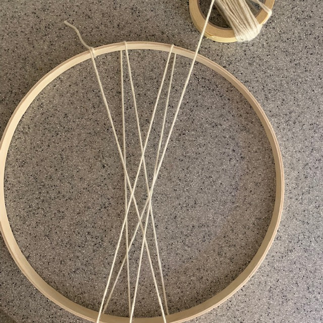 Tweetle Dee Design Co. Embroidery Hoop Weaving