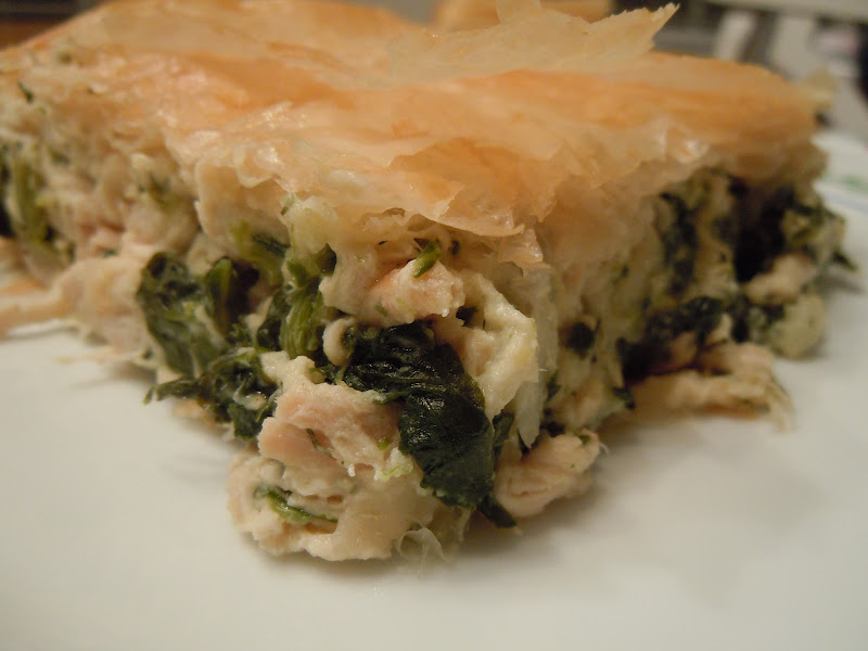 Gourmet Girl Cooks Phyllo Chicken Spinach Pie