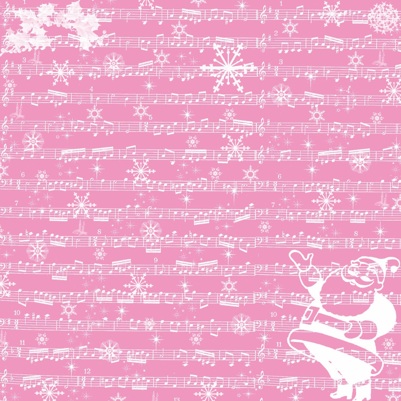 Stampin D Amour Free Digital Scrapbook Paper Christmas Joy