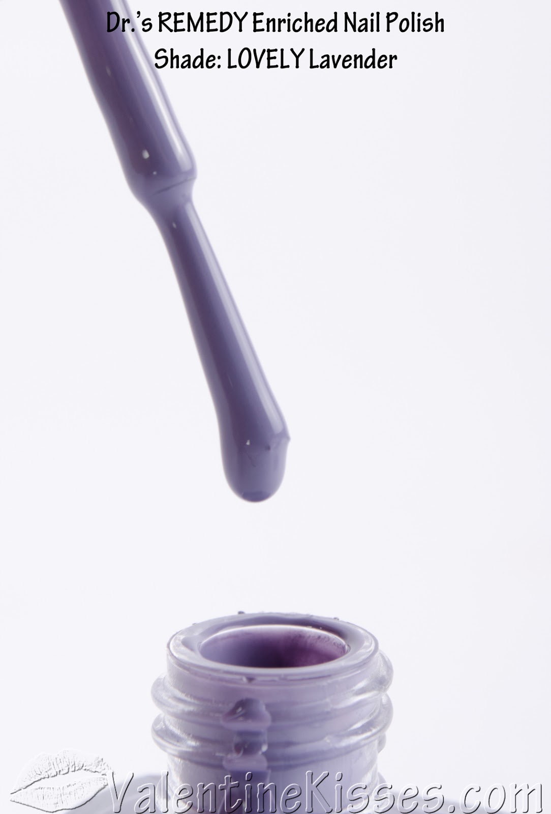 Valentine Kisses Dr.'s REMEDY Enriched Nail Polish in LOVELY Lavender