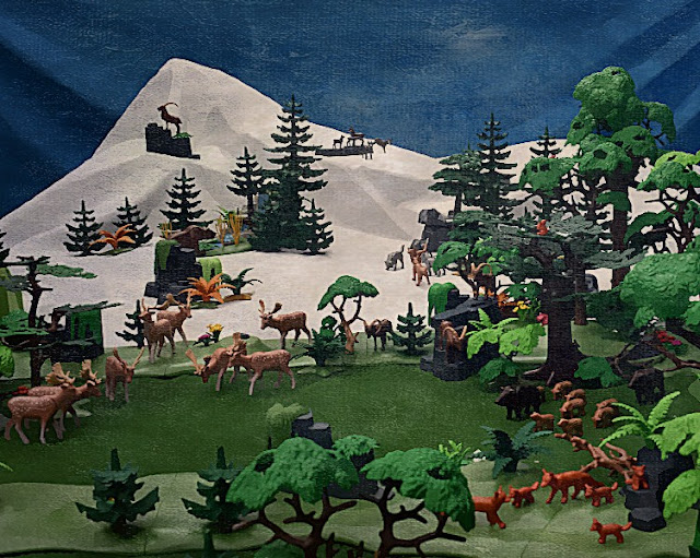 Playmobil Custom Landscape and Animals Diorama