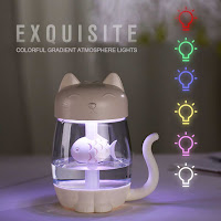 Adorable Ultrasonic Air Humidifier with Light & Fan