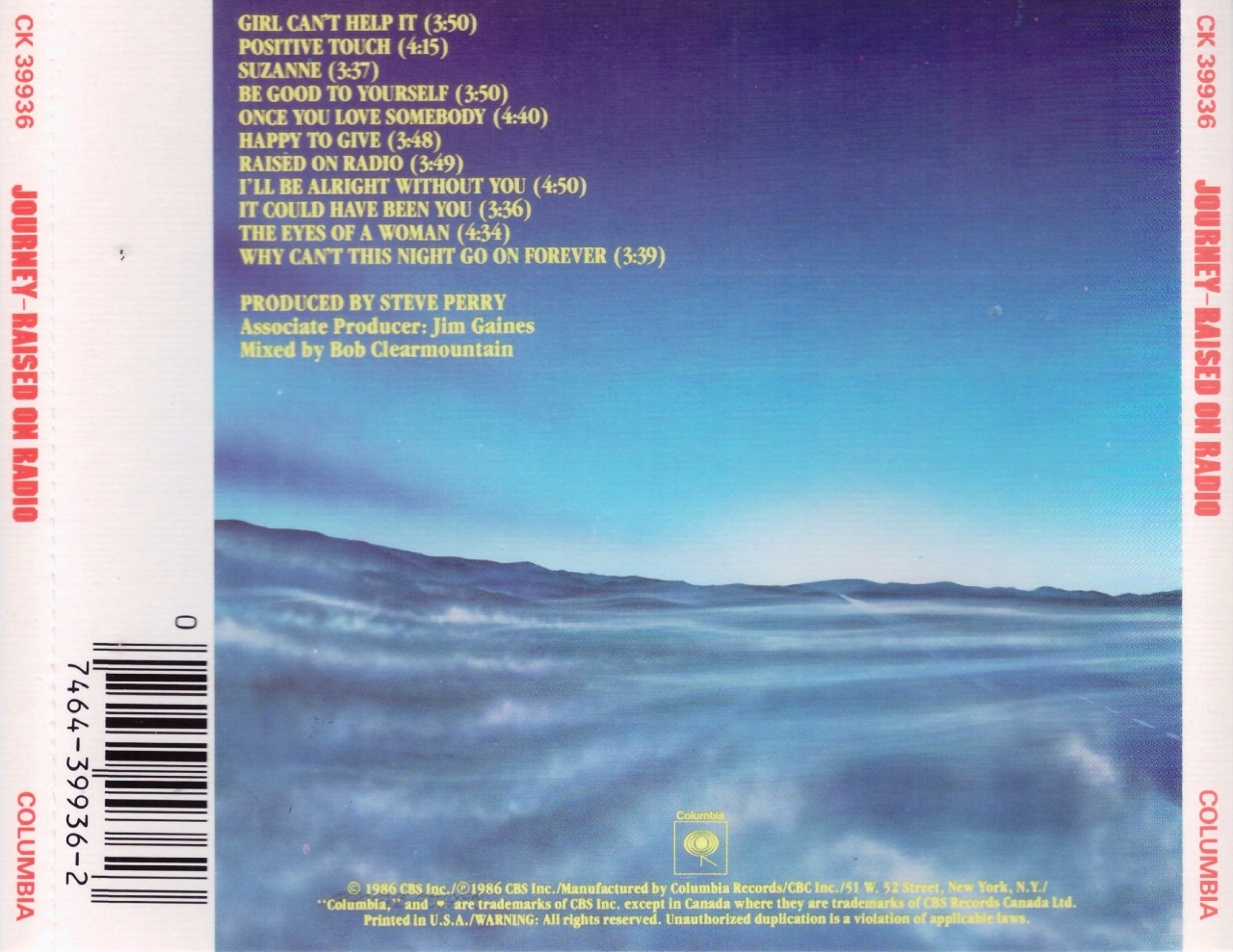 Journey raised on radio 1986 Journey raised on radio 1986 islime apple