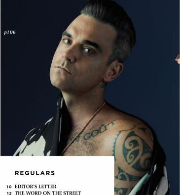 ROBBIE WILLIAMS NUDE IN ATTITUDE MAGAZINE - MALE MODELS OF THE WORLD