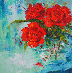 valentine roses oil still painting marion palette knife valentines canvas hedger paintings box painters painted international contemporary